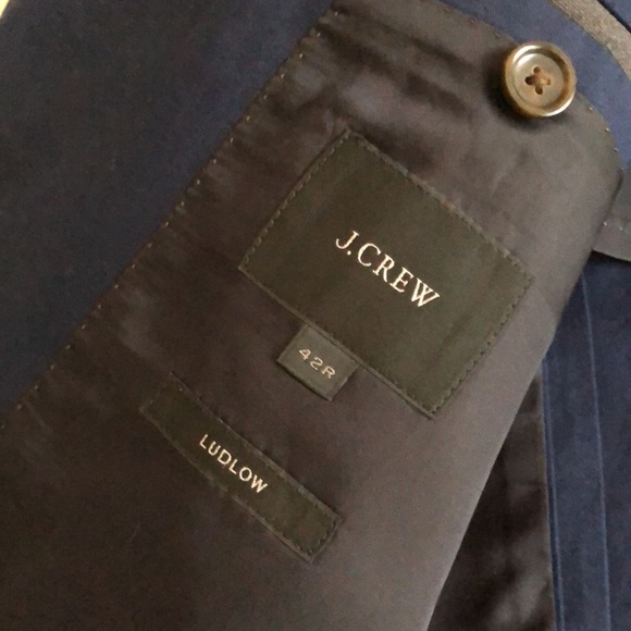 J Crew Ludlow Slim Fit Suit Jacket in Italian Cotton Chino. Size - Picture 13 of 16